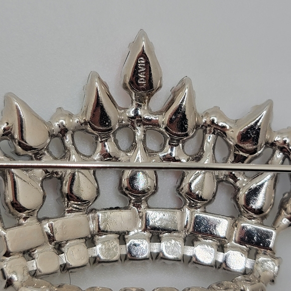 B. David Crown Mother Brooch & Earring Ser Vintage - Picture 4 of 4